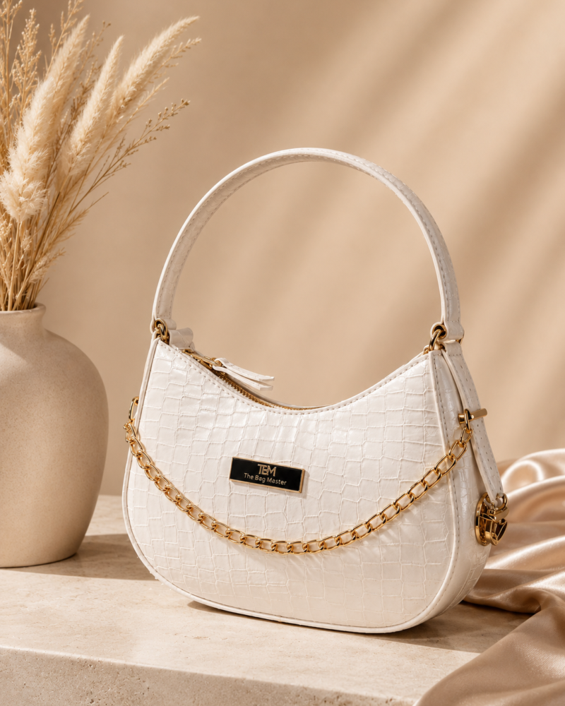 High Quality TBM Crocodile Regzine Moon Bag
