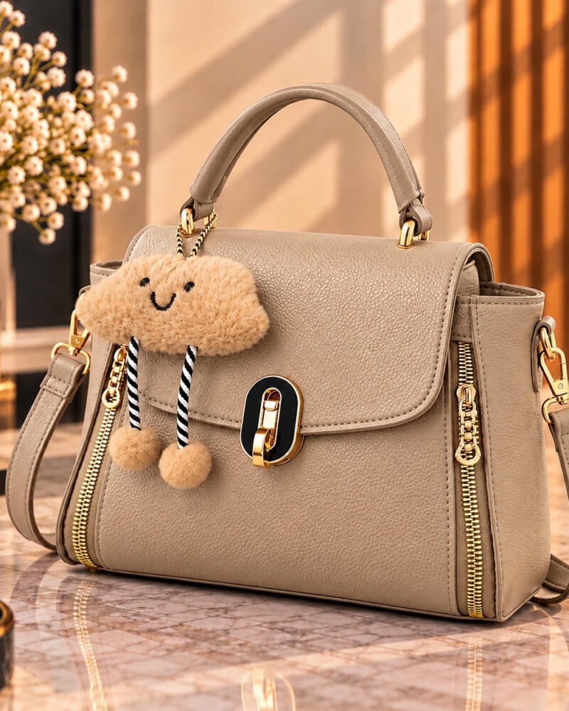 Cloud Charm Structured Handbag for Women, Luxury Crossbody Bag