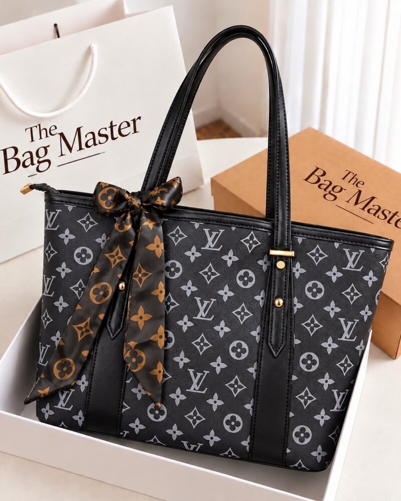 Monogram Tote Handbag for Women, Spacious Shoulder Bag